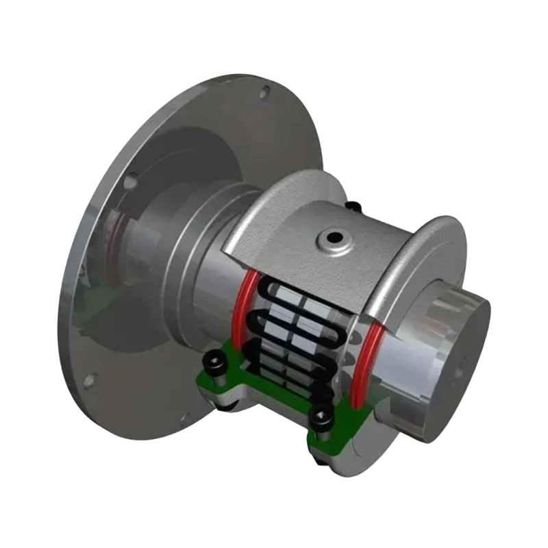 T90 snake spring coupling with clutch