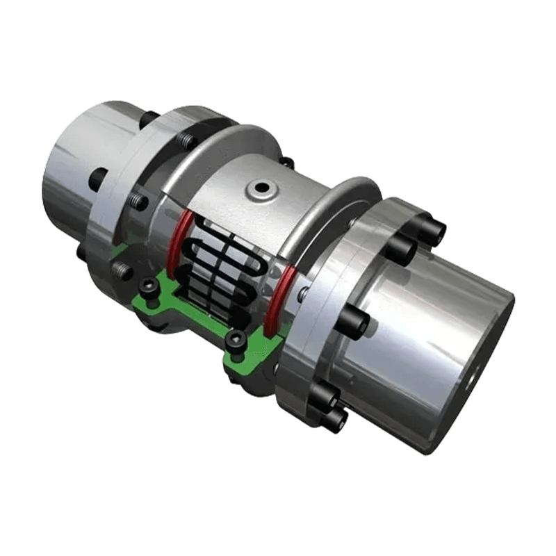 T31 snake spring coupling with double flange